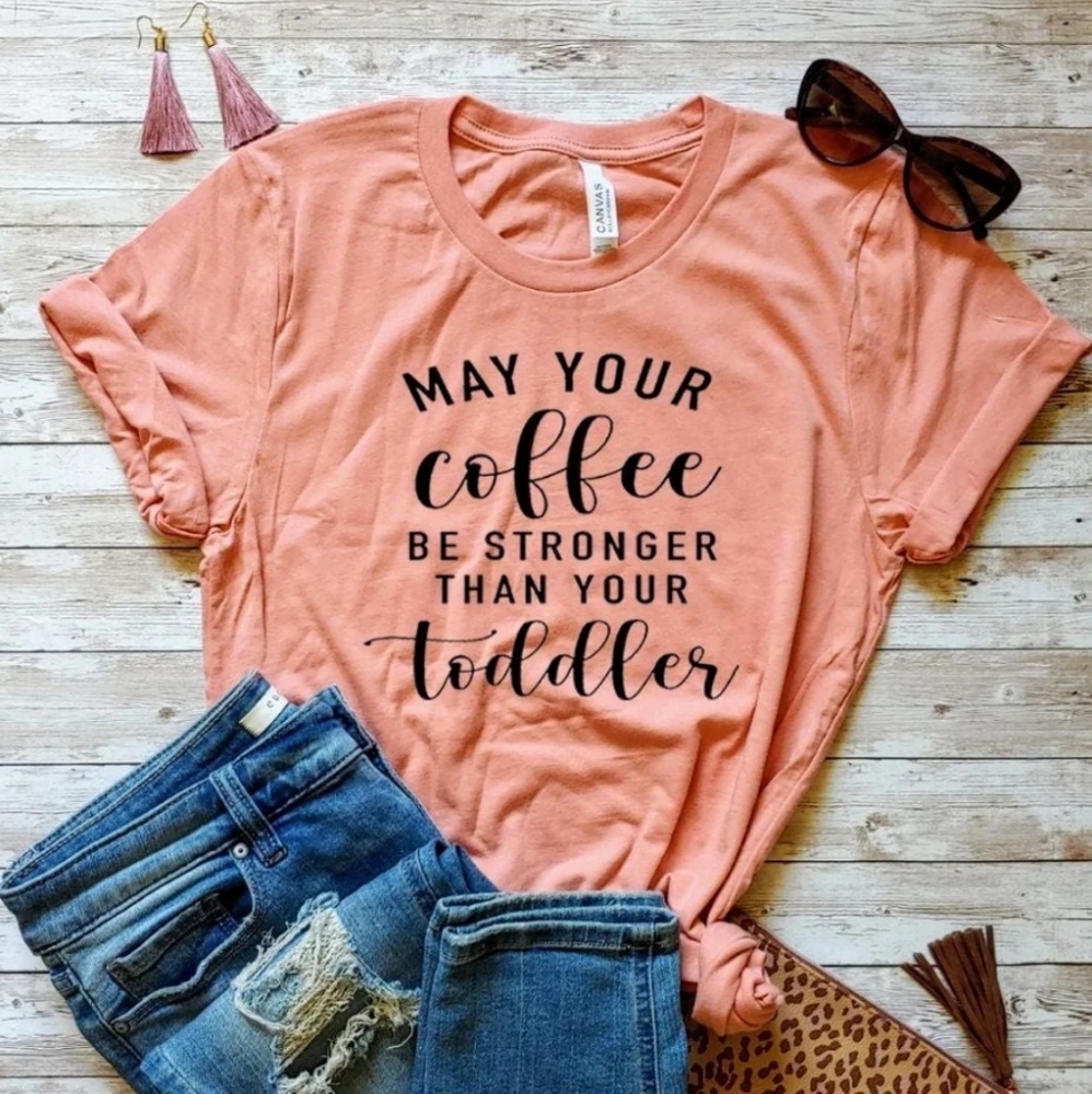 New mom, coffee lover shirt